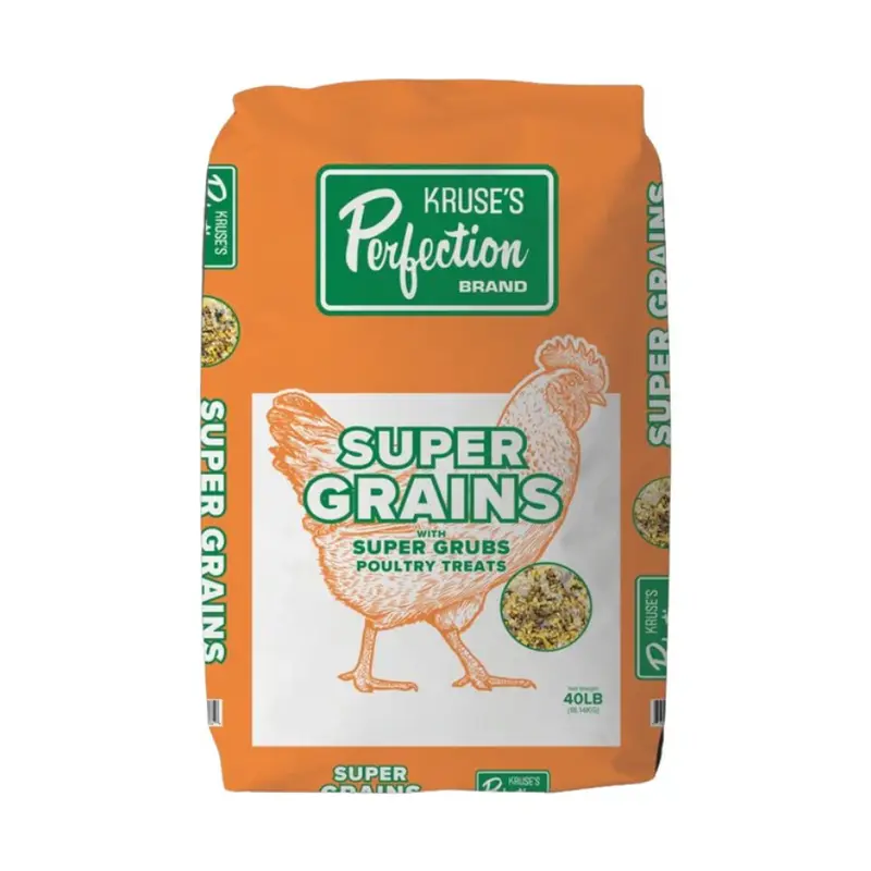 Kruse Super Grains Feed with Super Grubs  40lb High-Protein Mix