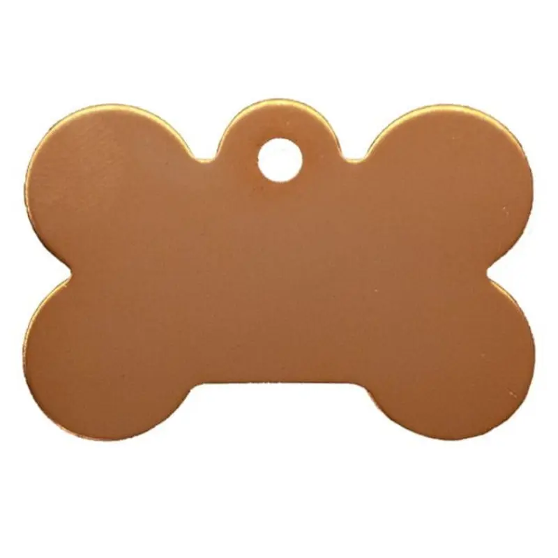 Pet Tag Bone Small Rose Gold