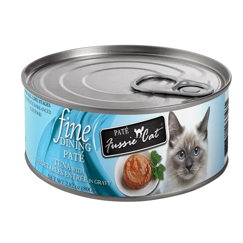 Fussie Cat Fine Dining Pate Tuna with Vegetables Entre 2.82oz