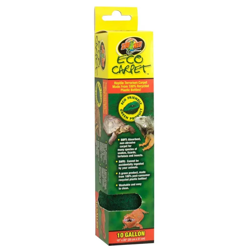 Zoo Med Eco Carpet Reptile Terrarium Carpet Green 10gal