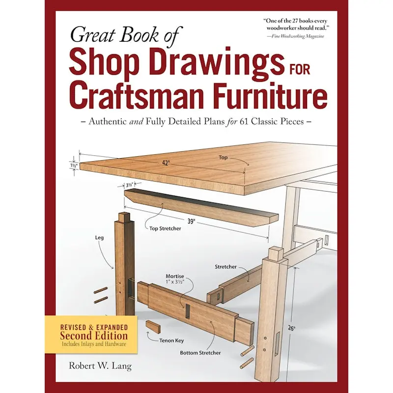 Great Book of Shop Drawings for Craftsman Furniture, Revised & Expanded Second Edition