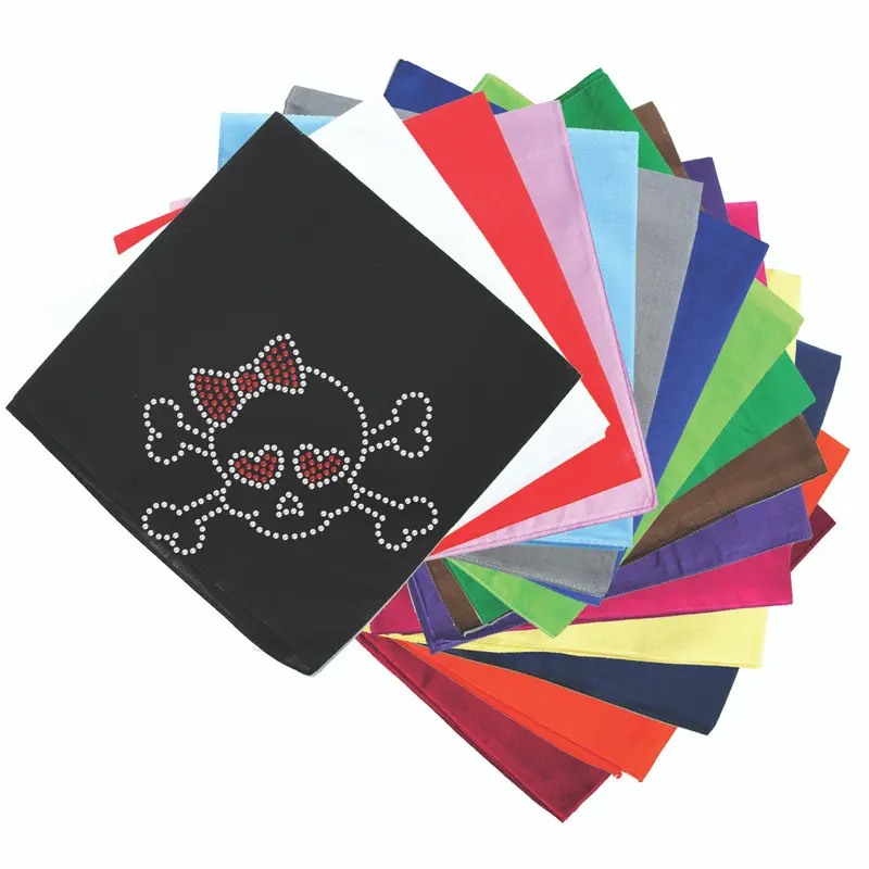 Skull with Red Bow Bandanna