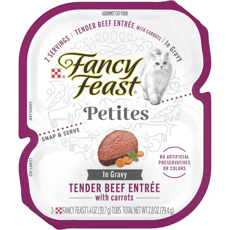 Fancy Feast Petites Beef with Carrots in Gravy Wet Cat Food (2.8oz)