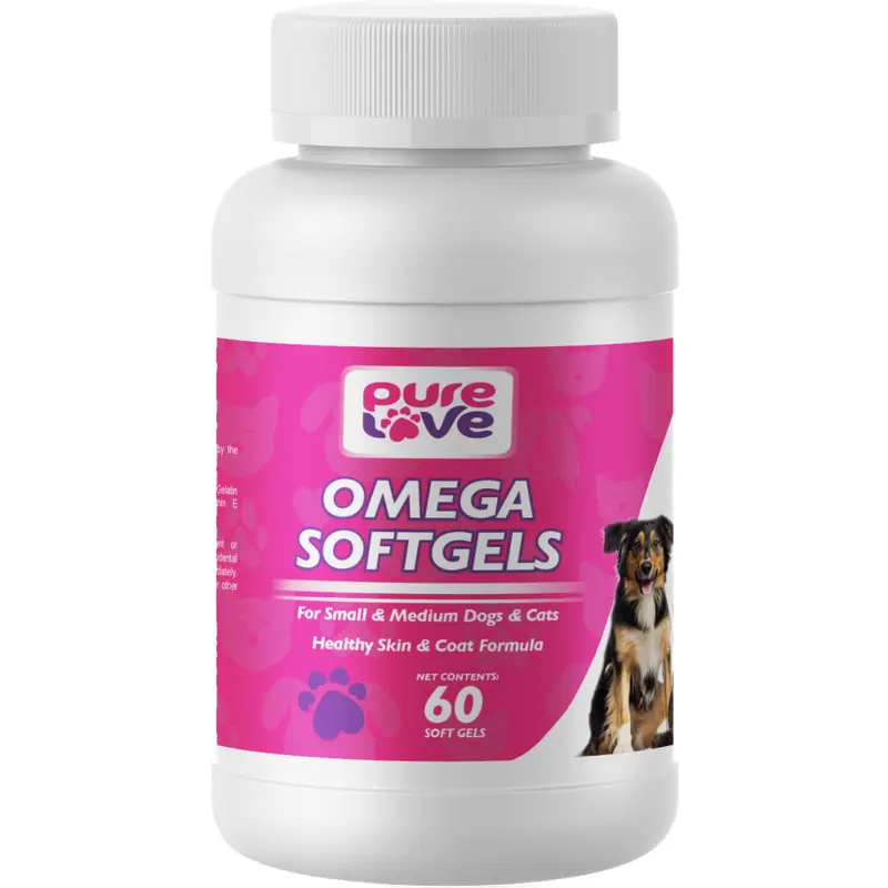 Pure Love Omega V3 SoftGels for Small to Medium Dogs and Cats