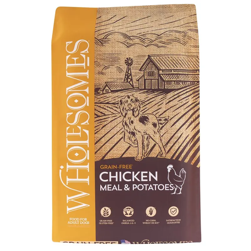 Wholesomes Chicken Meal & Potatoes Formula Dry Dog Food, 35-lb