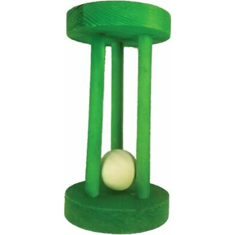 A&E Cage Co Wooden Cylinder Puzzle Chew Toy