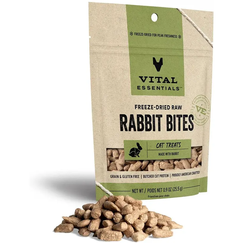Vital Essentials Cat Freeze Dried Rabbit .9 oz.