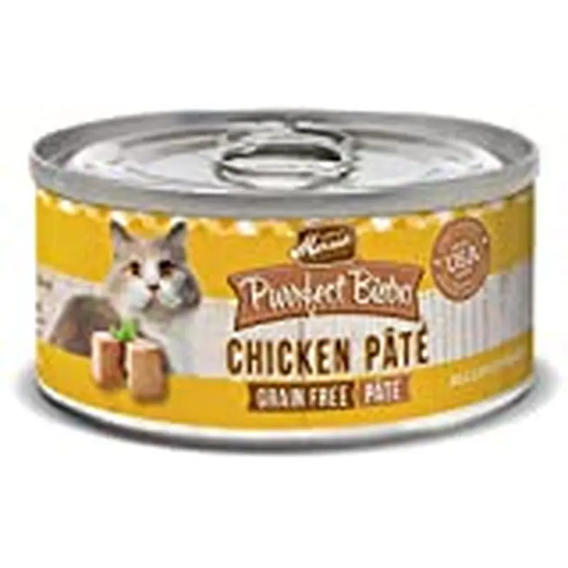 Merrick Purrfect Bistro Grain Free Wet Cat Food Chicken Recipe Pate  5.5 oz Cans