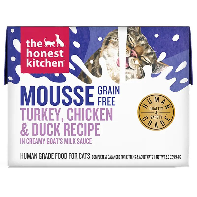 The Honest Kitchen Cat Mousse Grain Free Turkey Chicken in Goat Milk 2.8oz