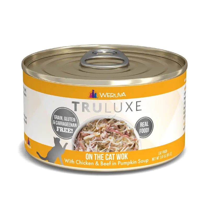 Weruva Truluxe Cat food 3oz Can On The Cat Wok