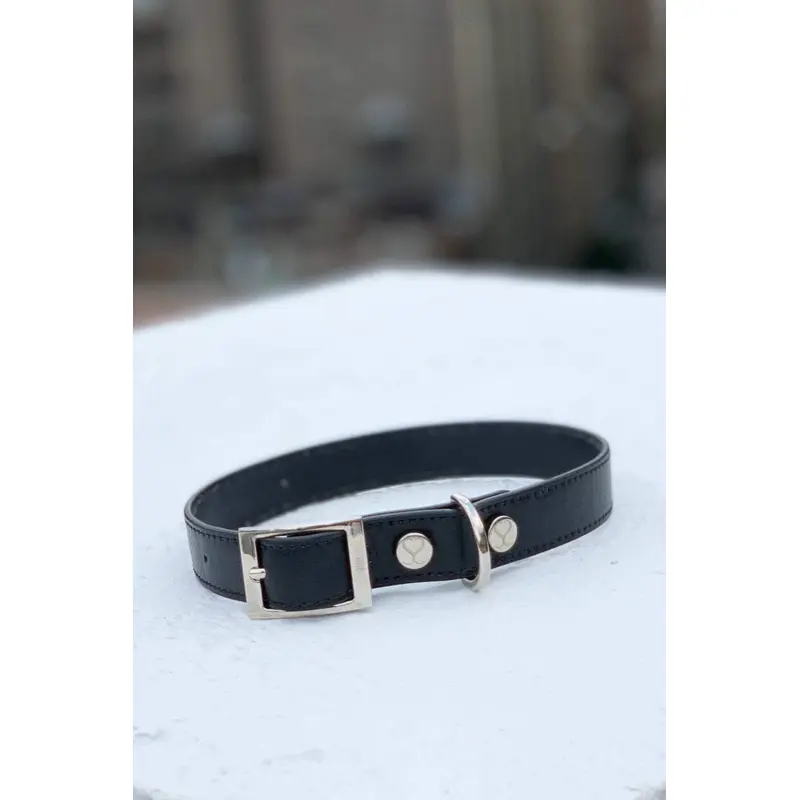 The Taylor Collar - Black Leather