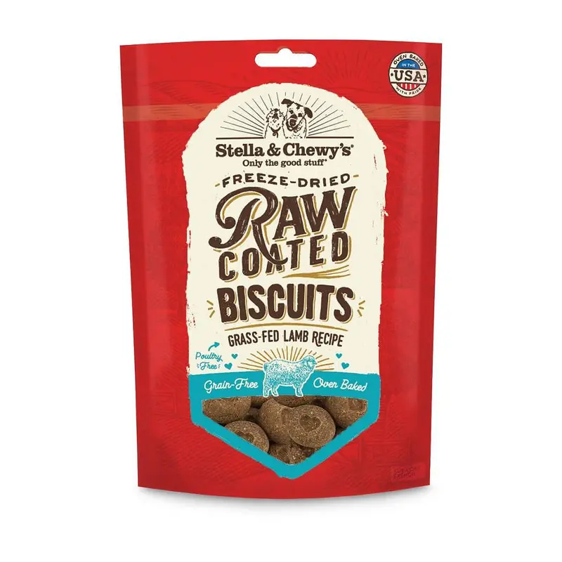 Stella & Chewy's Raw Coated Biscuits Lamb 9 oz.