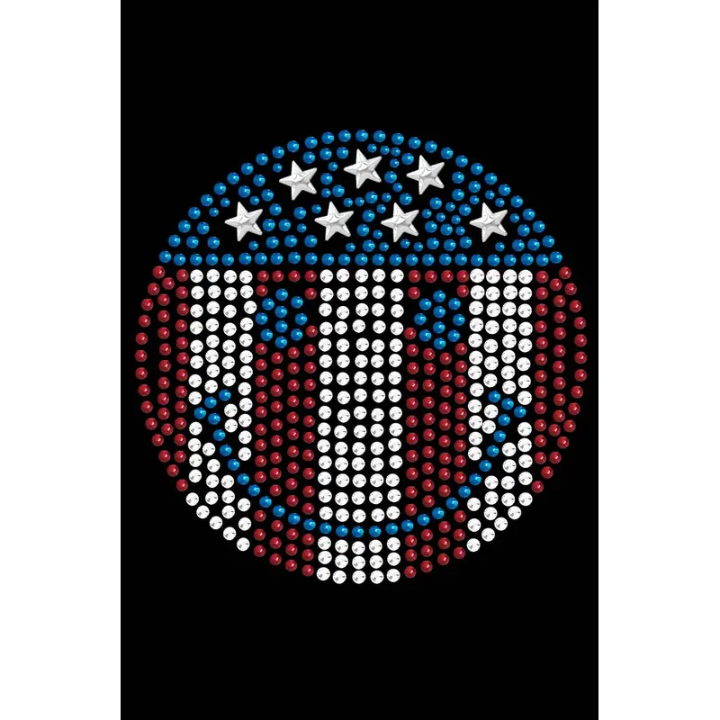 Happy Face Red, White, & Blue -Bandanna