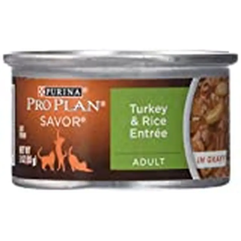 Purina Pro Plan Adult Cat Turkey & Rice, 24x3oz