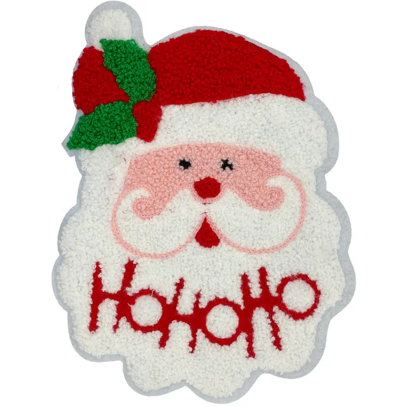 Chenille Santa - Patch