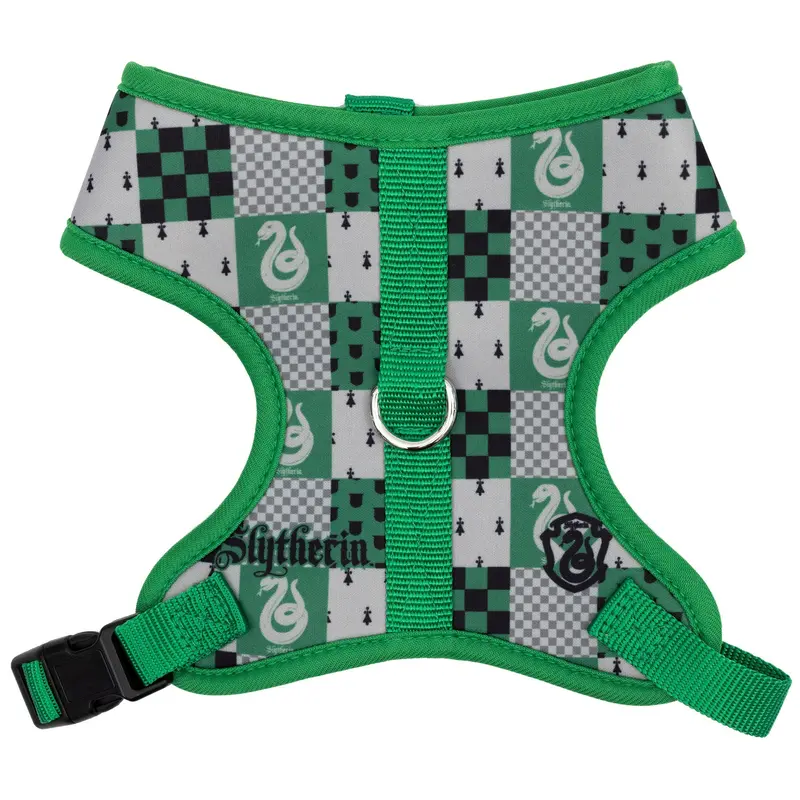 Pet Harness - Harry Potter Slytherin Checker Green/Gray