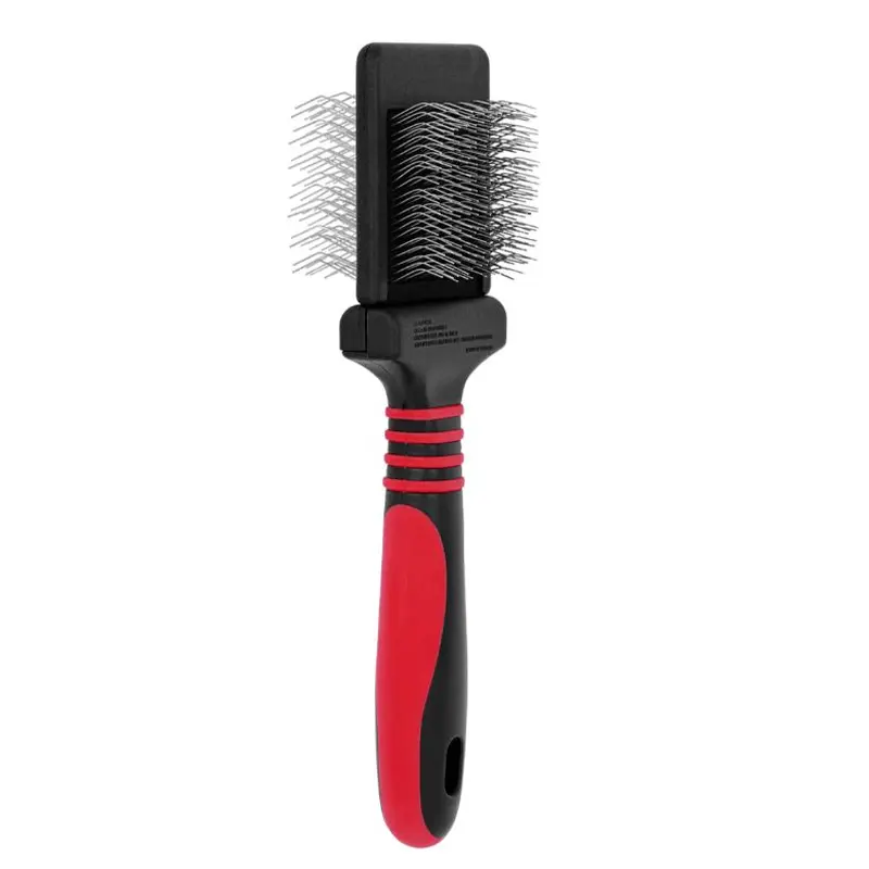 Mini Dematting Extra Firm Red Slicker Brush by Dog Fashion Spa