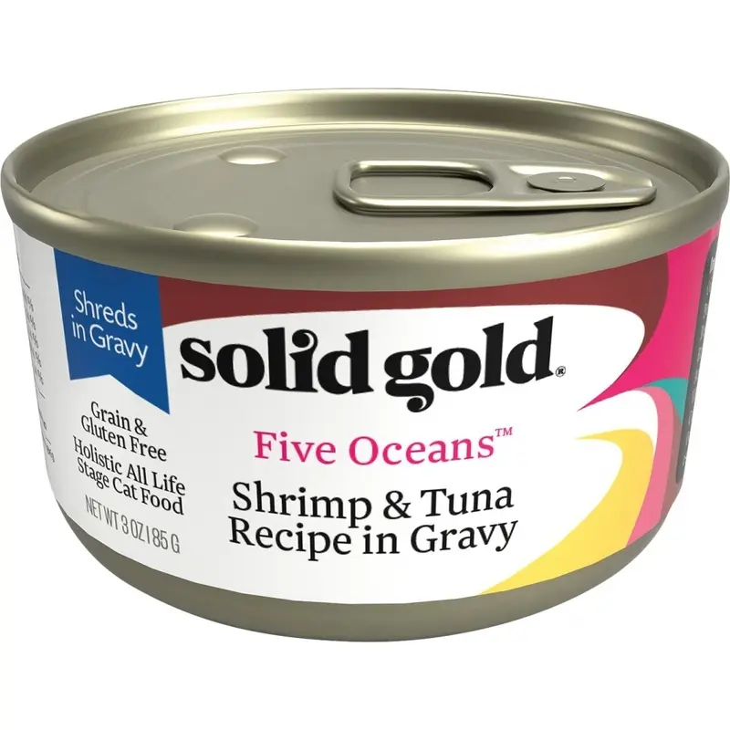 Solid Gold Five Oceans Grain Free Shrimp & Tuna Canned Cat Food