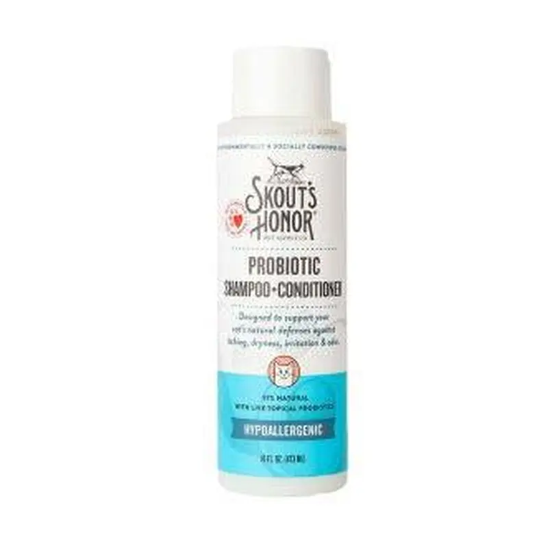 Skouts Honor Cat Probiotic Shampoo+Conditioner Fragrance Free 16oz