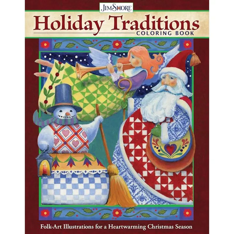 Jim Shore Holiday Traditions Coloring Book