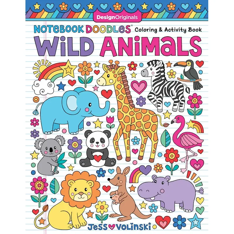 Notebook Doodles Wild Animals