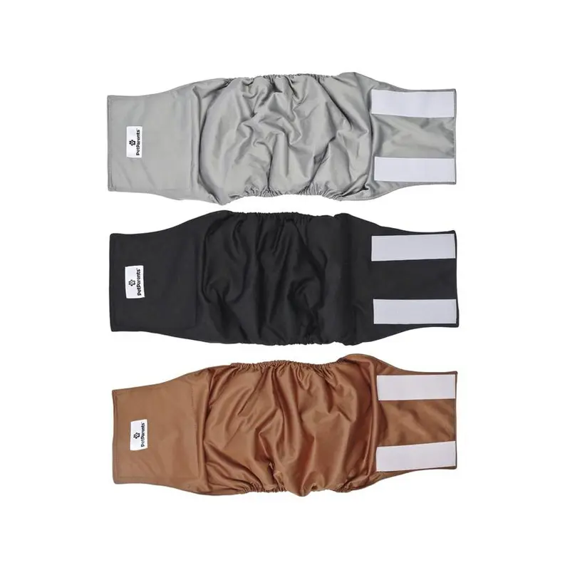 Pet Parents Premium Natural Washable Belly Bands 3Pk Small