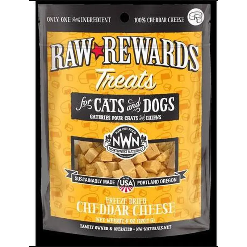 Northwest Naturals Dog Treat FD Raw Rewards Cheddar Cheese 6 oz