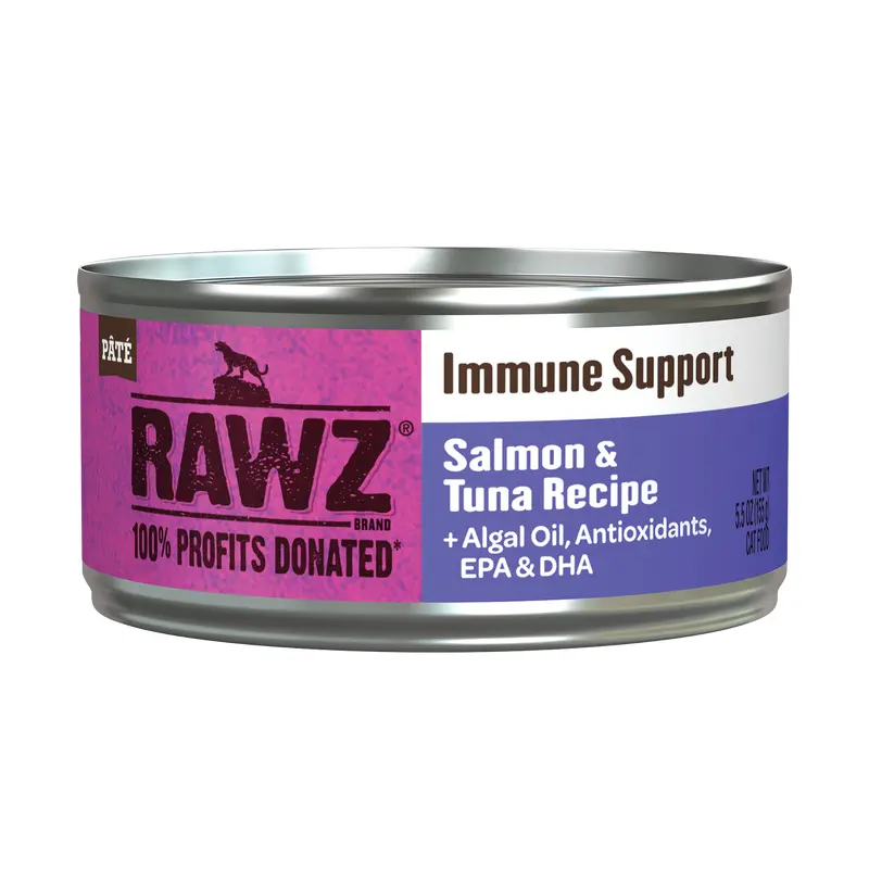 Rawz Immune Support Salmon & Tuna Cat Canned 5.5oz