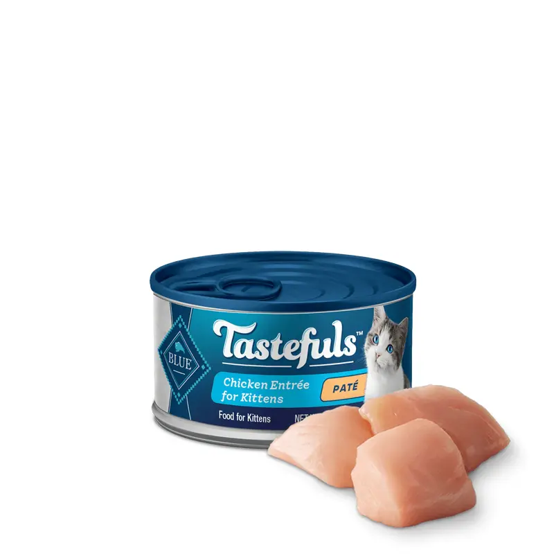 Blue Buffalo Tastefuls Kitten Chicken Pate Entree Wet Cat Cans (3oz)