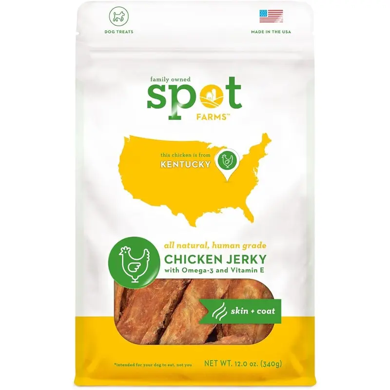 Spot Farms Dog Grain Free Jerky Skin & Coat Chicken (12oz)