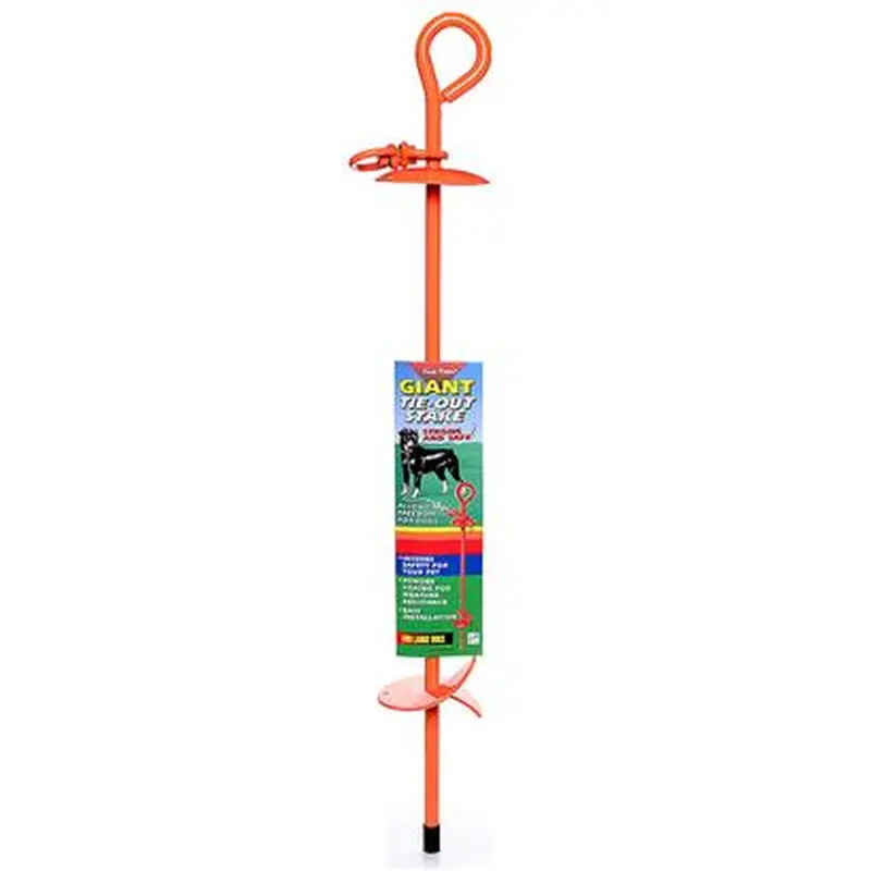 Four Paws Giant Tie-Out Stake Orange 5.90  x 4  x 29