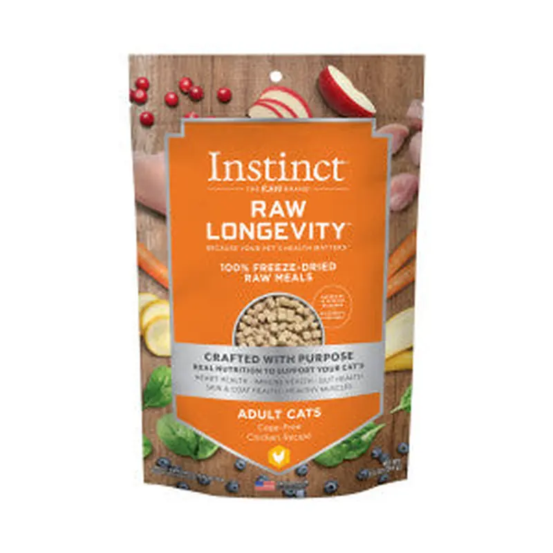 Nature's Variety Instinct Longevity Freeze Dried Raw Meals for Cats 9.5oz Chicken