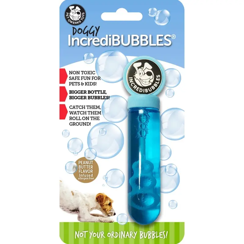 Pet Qwerks Doggie Incredibubbles Dog Toy Peanut Butter Flavor 38ml
