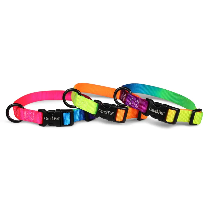 Rainbow Nylon Kwik-Klip Adjustable Collar