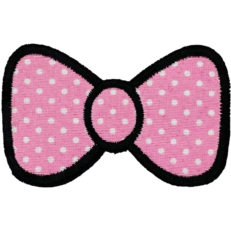 Pink Dot Bow - Patch