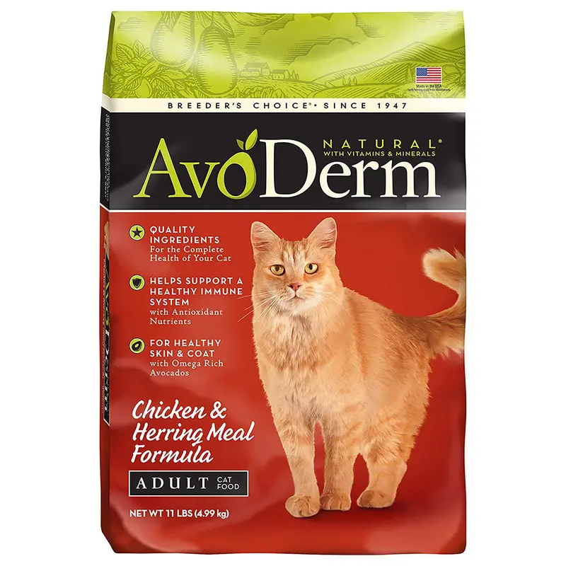 AvoDerm Natural Dry Cat Food - Chicken & Herring - 11lb Bag