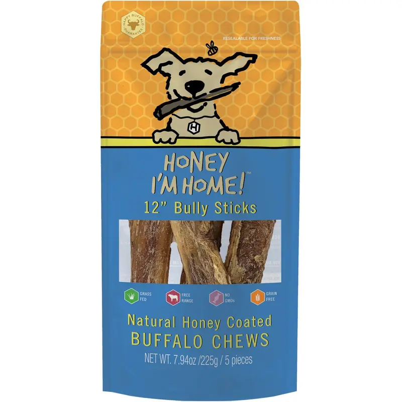 Honey I'm Home Buffalo Bully Sticks 12" 7.94 oz.