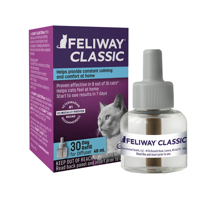 Feliway Cat Classic Calming Pheromone 30 Day Diffuser Refill
