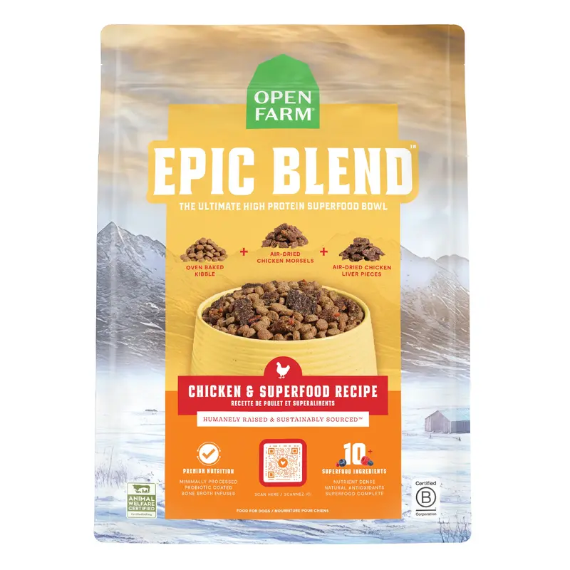 Open Farm Epic Blend Chicken & Superfood Recipe 3.5lb Bag