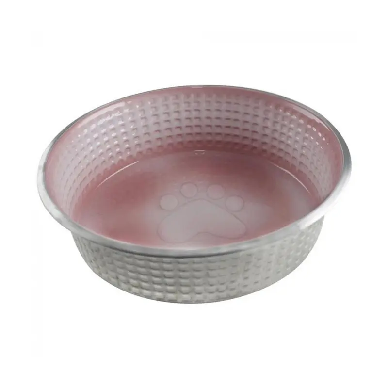 Indipets Jack & Jill Large Pearl Blush Bowl for Pets 40oz