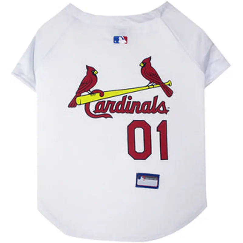 St. Louis Cardinals Dog Jersey - White