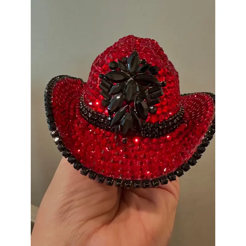 Custom Crystal Dog Cowboy Hat