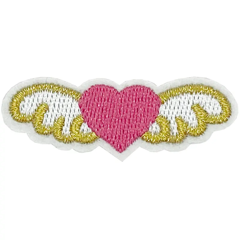 Small Heart with Wings (Pink) - Patch