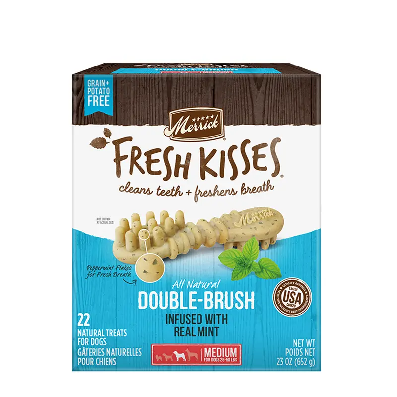 Merrick Fresh Kisses Mint Dental Treats For Medium Dogs (23oz) (22Ct)