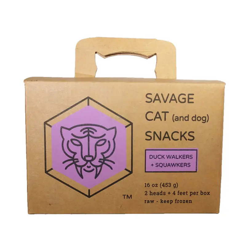 Savage Cat Frozen Duck Walkers + Squawker Snacks 16 oz