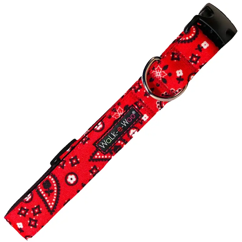 Walk-e-Woo Red Bandana Collar