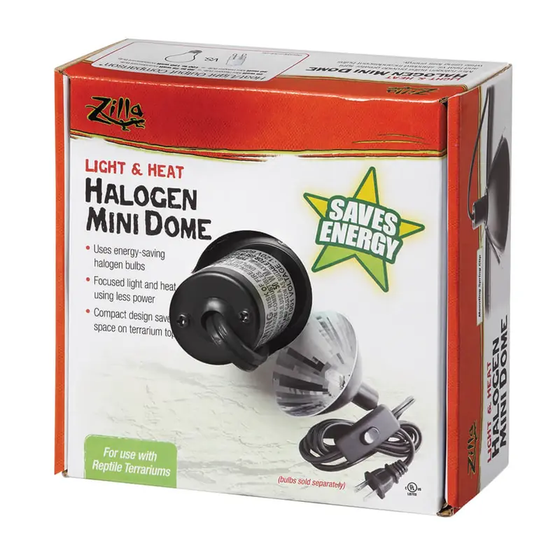 Zilla light and heat Halogen Mini Dome Terrarium Light Fixture