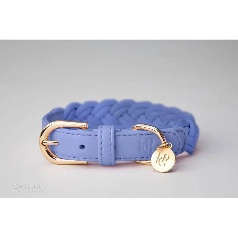 Dog Collar Lilac Plaited