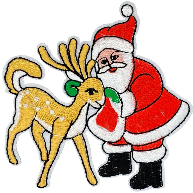 Santa & Deer - Patch