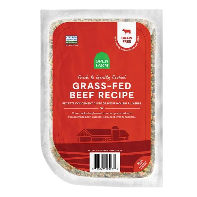 Open Farm Grass-Fed Beef Gently Cooked Dog Food 16oz